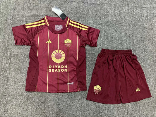 2024/2025 Roma Home Soccer Jersey 1:1 Thai Quality Kids Size