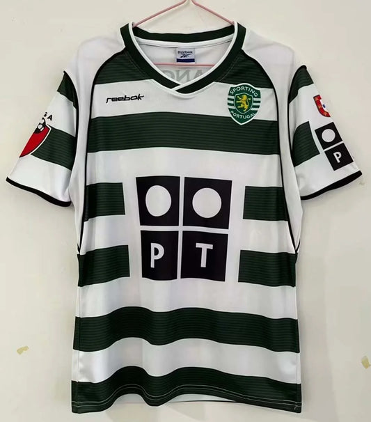 2002/2003 Retro Sporting Lisbon Home Football Shirt 1:1 Thai Quality