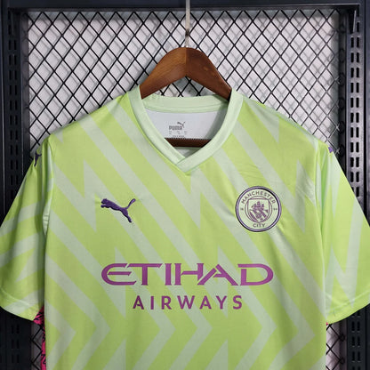 2023/2024 Manchester City Goalkeeper Fluorescent Green Football Shirt 1:1 Thai Quality