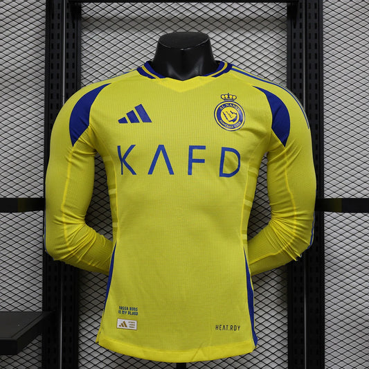 2024/2025 Player Version Long Sleeve Al-Nassr Home Football Shirt 1:1 Thai Quality