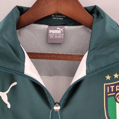 2022 Italy Windbreaker White-Green