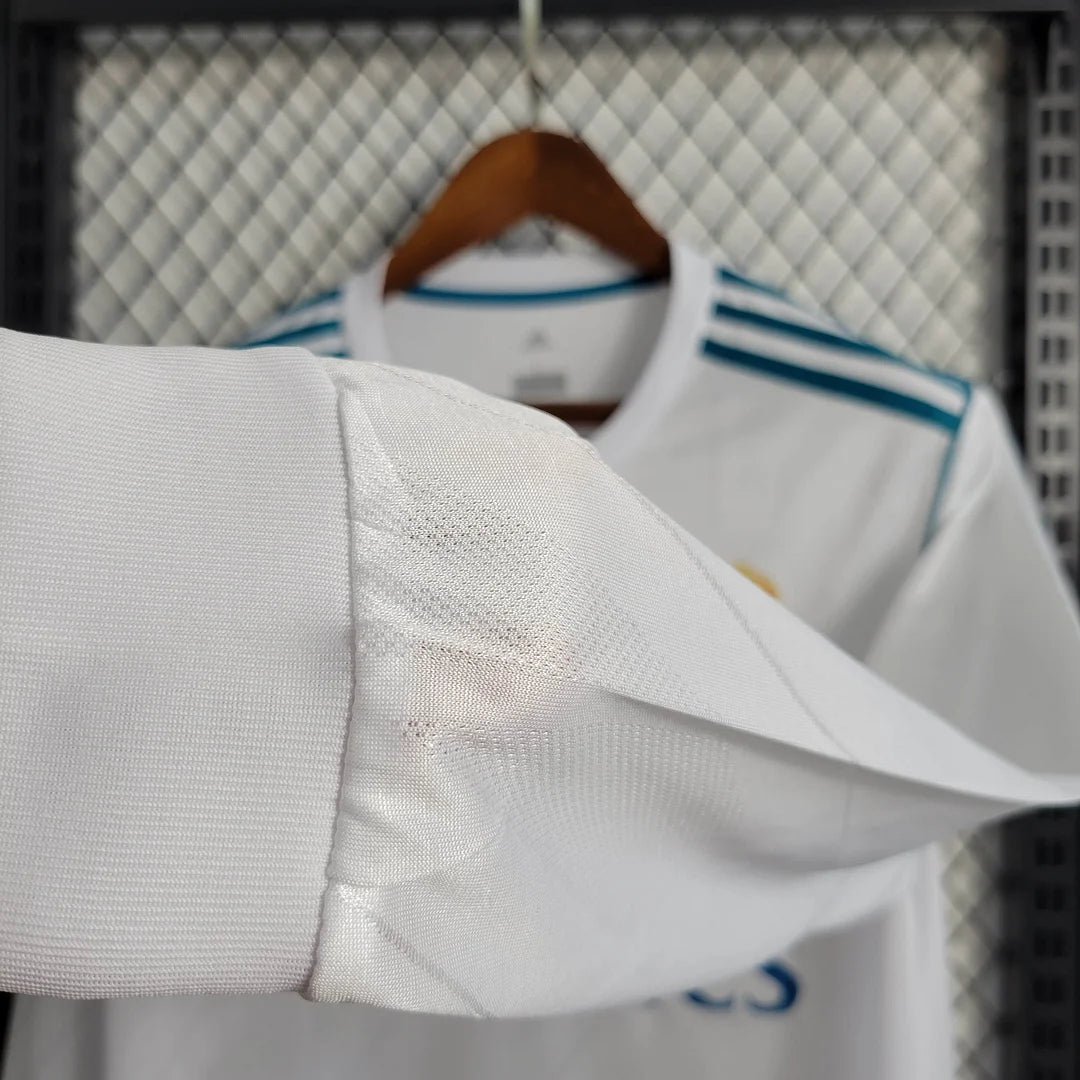 2017/2018 Retro Long Sleeve Real Madrid Home