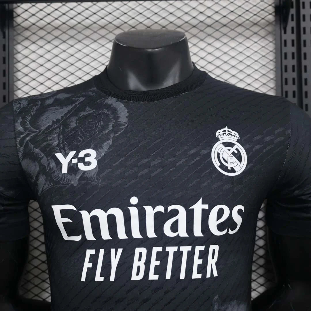 2024/2025 Player Version Real Madrid Y-3 Special Edition Black Football Shirt 1:1 Thai Quality