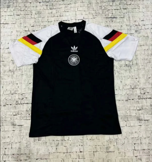 2024 Germany Training Wear Black and White Football Shirt 1:1 Thai Quality