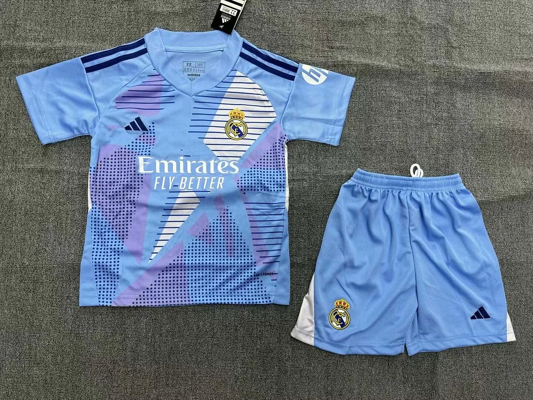 2024/2025 Real Madrid Goalkeeper Football Shirt 1:1 Thai Quality Kids Size