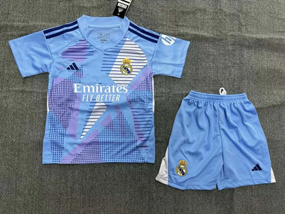 2024/2025 Real Madrid Goalkeeper Football Shirt 1:1 Thai Quality Kids Size