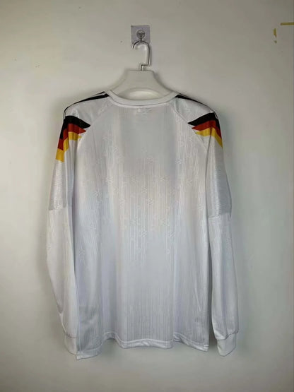 1990 Retro Long Sleeve Germany Home Football Shirt 1:1 Thai Quality