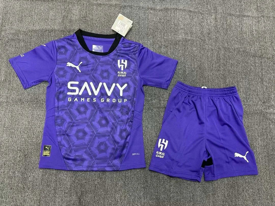 2024/2025 Al-Hilal Saudi Third Away Football Shirt 1:1 Thai Quality Kids Size