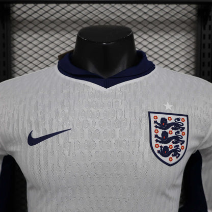 2024 Player Version Long Sleeve England Home Soccer Jersey