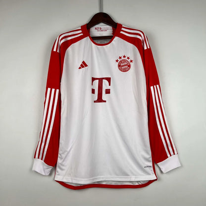 2023/2024 Long Sleeve Bayern Munich Home Football Shirt 1:1 Thai Quality