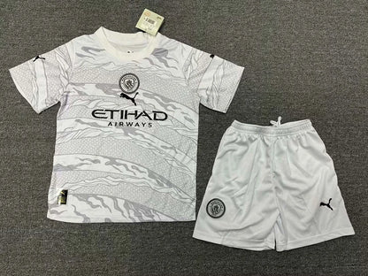 2023/2024 Manchester City Special Edition Grey Football Shirt 1:1 Thai Quality Kids Size