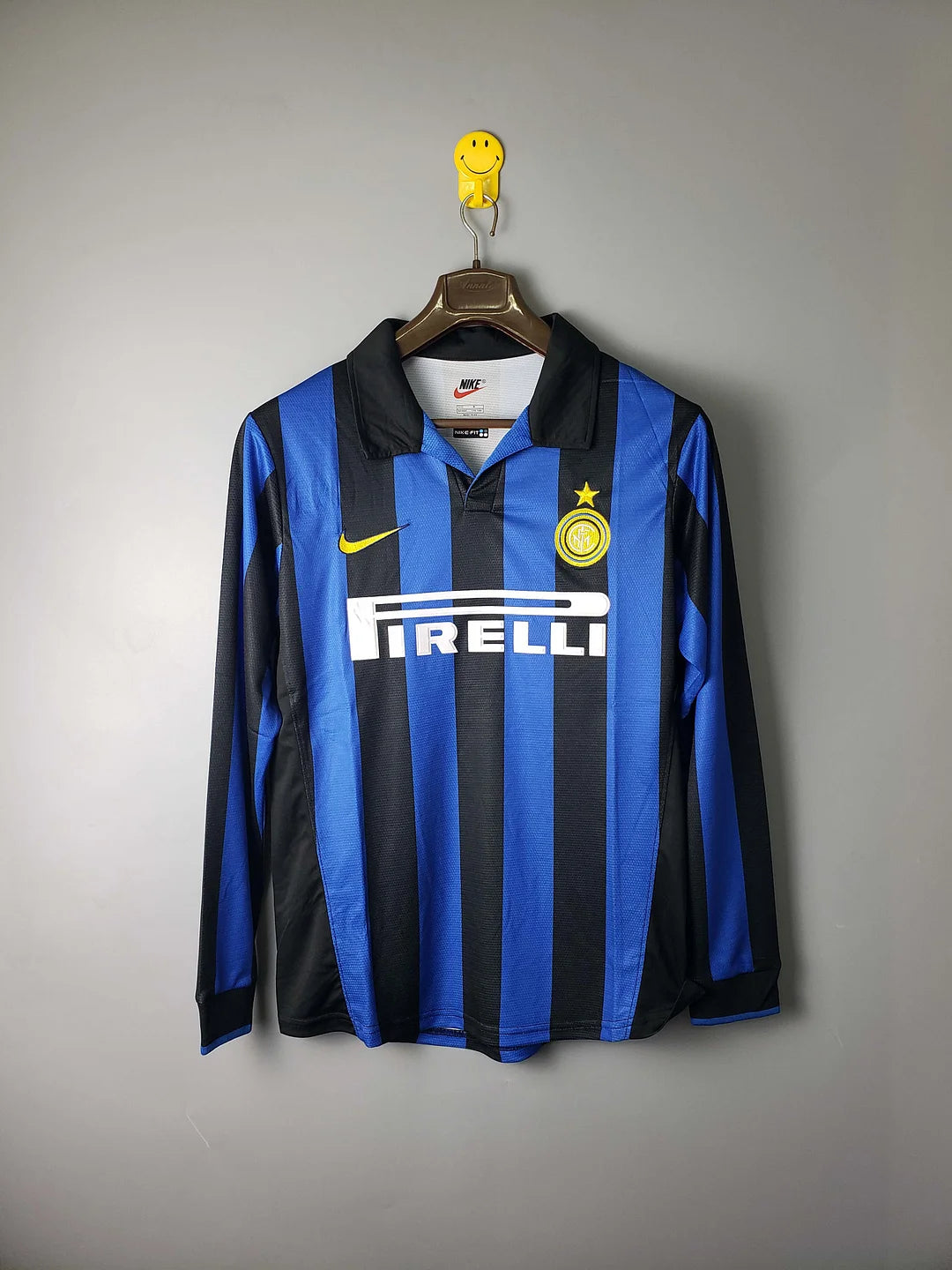 1998/1999 Retro Long Sleeve Internazionale Milan Home Football Jersey 1:1 Thai Quality