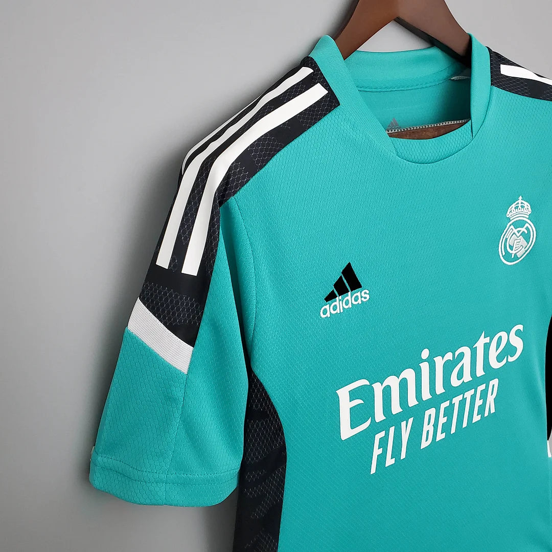 2021/2022 Real Madrid Training Wear Football Shirt Green