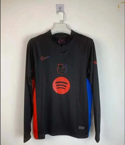 2024/2025 Long Sleeve Barcelona Away Football Shirt 1:1 Thai Quality (New sponsor)