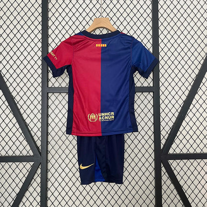 2024/2025 Barcelona Home Football Shirt 1:1 Thai Quality Kids Size