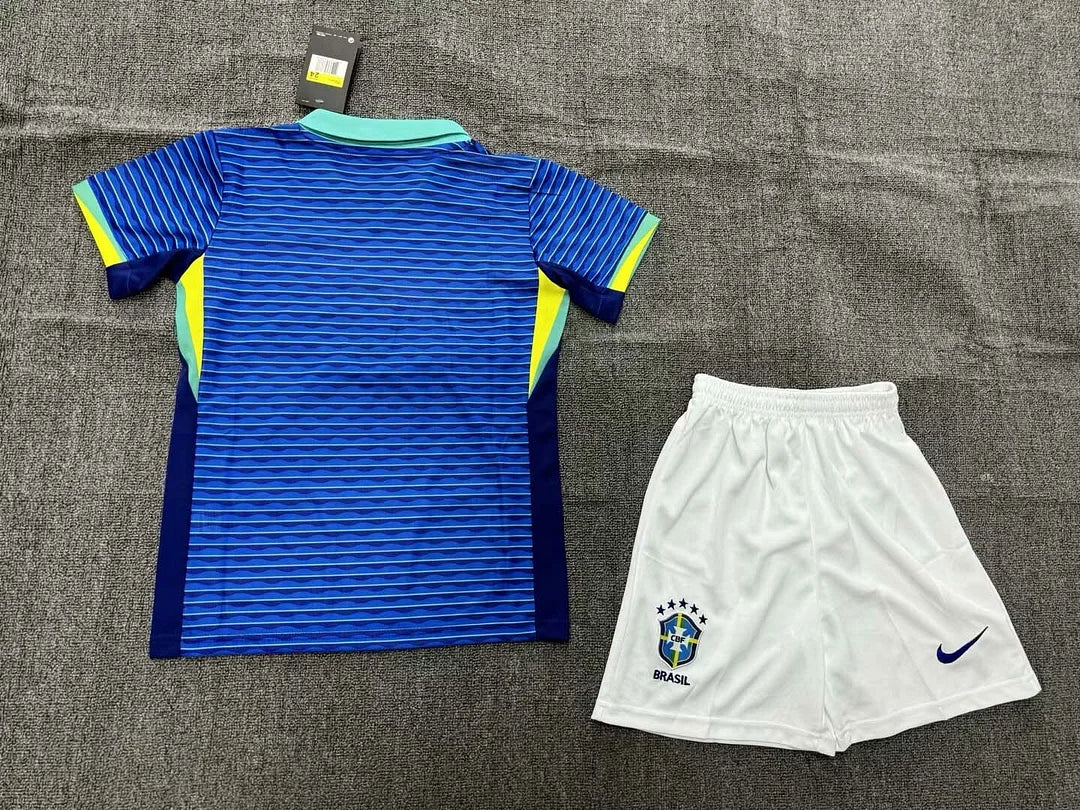 2024 Brazil Away Football Shirt 1:1 Thai Quality Kids Size