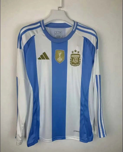 2024 Long Sleeve Argentina Home Football Shirt 1:1 Thai Quality