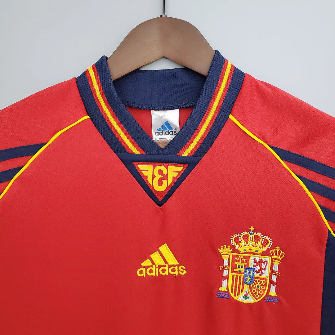 1998 Retro Spain Home Football Shirt 1:1 Thai Quality