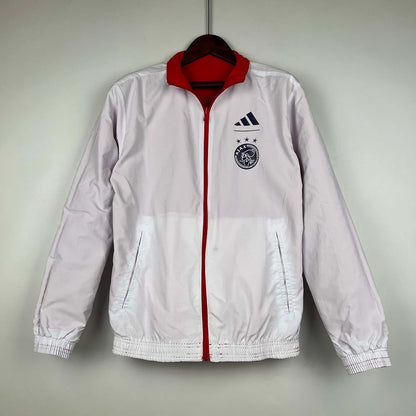 2023/2024 Ajax Reversible Windbreaker（Red-White）Soccer Jersey 1:1 Thai Quality