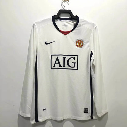 2008/2009 Long Sleeve Retro Manchester United Away Football Shirt 1:1 Thai Quality