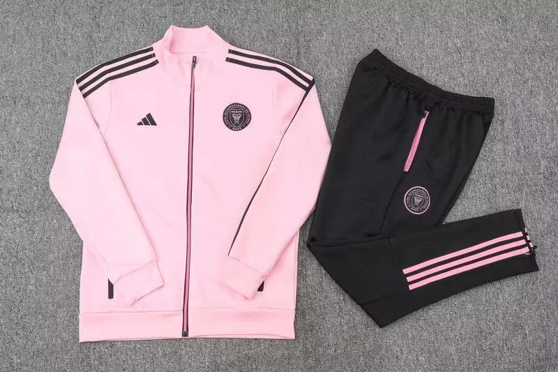 2023/2024 Inter Miami Saint-Germain Long Zipped Jacket Pink Set