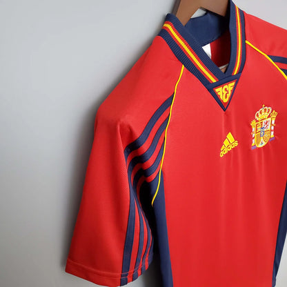 1998 Retro Spain Home Football Shirt 1:1 Thai Quality