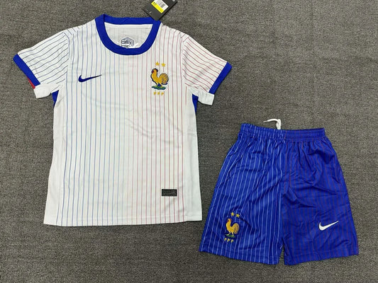 2024 France Away Football Shirt 1:1 Thai Quality Kids Size