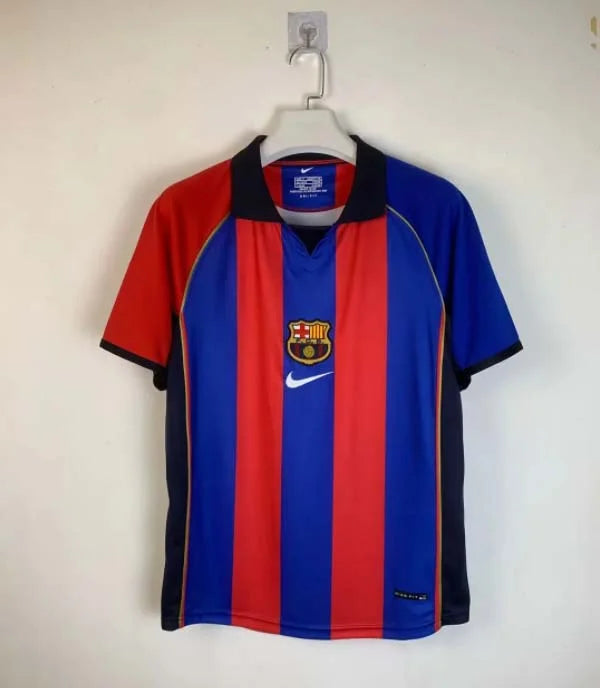 2001/2002 Retro Barcelona Home Football Shirt 1:1 Thai Quality