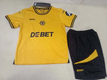 2024/2025 Wolverhampton Wanderers Home Football Jersey  Shirt 1:1 Thai Quality Kids Size