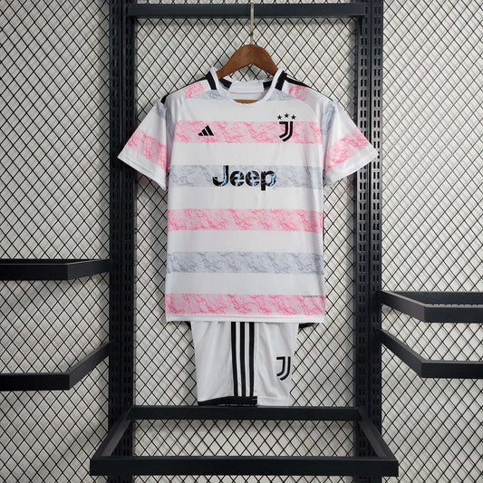 2023/2024 Juventus Away Soccer Jersey 1:1 Thai Quality Kids Size