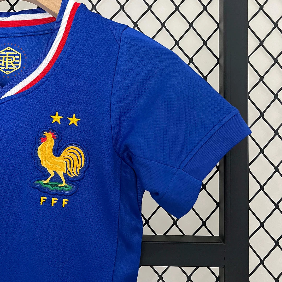 2024 France Home Football Shirt 1:1 Thai Quality Kids Size