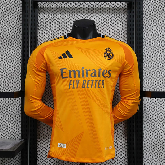 2024/2025 Player Version Long Sleeve Real Madrid Away Football Shirt 1:1 Thai Quality