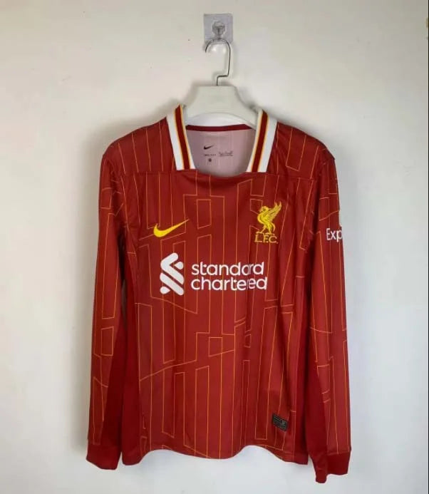 2024/2025 Long Sleeve Liverpool Home Football Shirt 1:1 Thai Quality