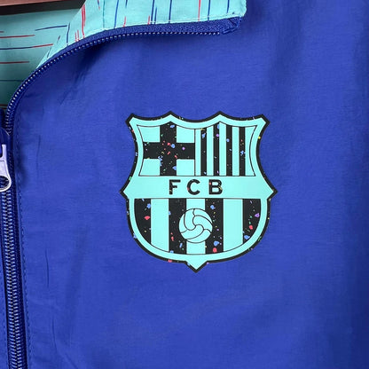 2023/2024 Barcelona Reversible Windbreaker Blue Soccer Jersey 1:1 Thai Quality