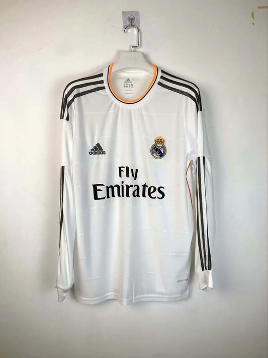 2013/2014 Retro Long Sleeve Real Madrid Home Football Shirt1:1 Thai Quality