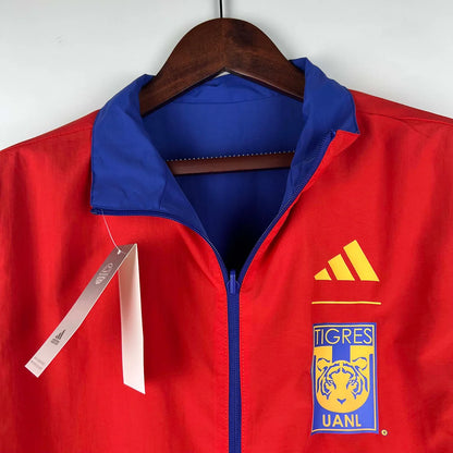 2023/2024 Tigres Reversible Windbreaker（Blue-red）Soccer Jersey 1:1 Thai Quality