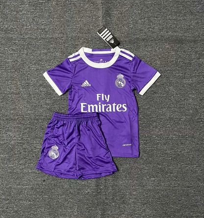 2016/2017 Retro Real Madrid Away Football Shirt 1:1 Thai Quality Kids Size