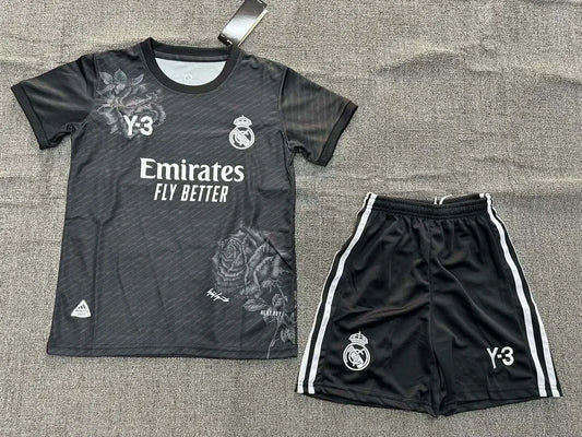 2024/2025 Real Madrid Y-3 Special Edition Black Football Shirt 1:1 Thai Quality Kids Size