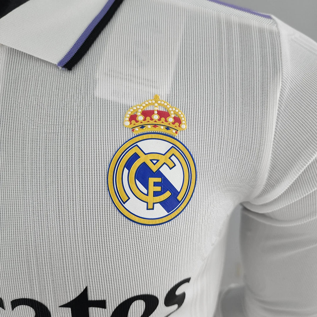 2022/2023 Long Sleeve Player Version Real Madrid Home