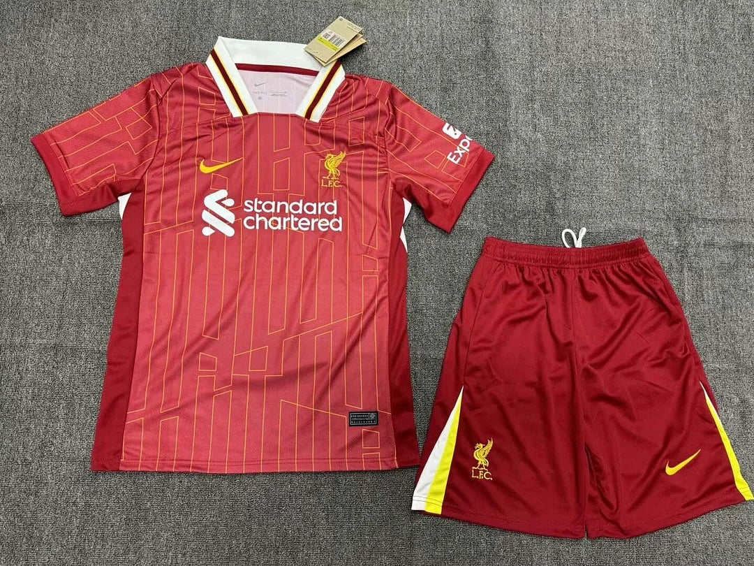 2024/2025 Liverpool Home Soccer Jersey 1:1 Thai Quality Kids Size