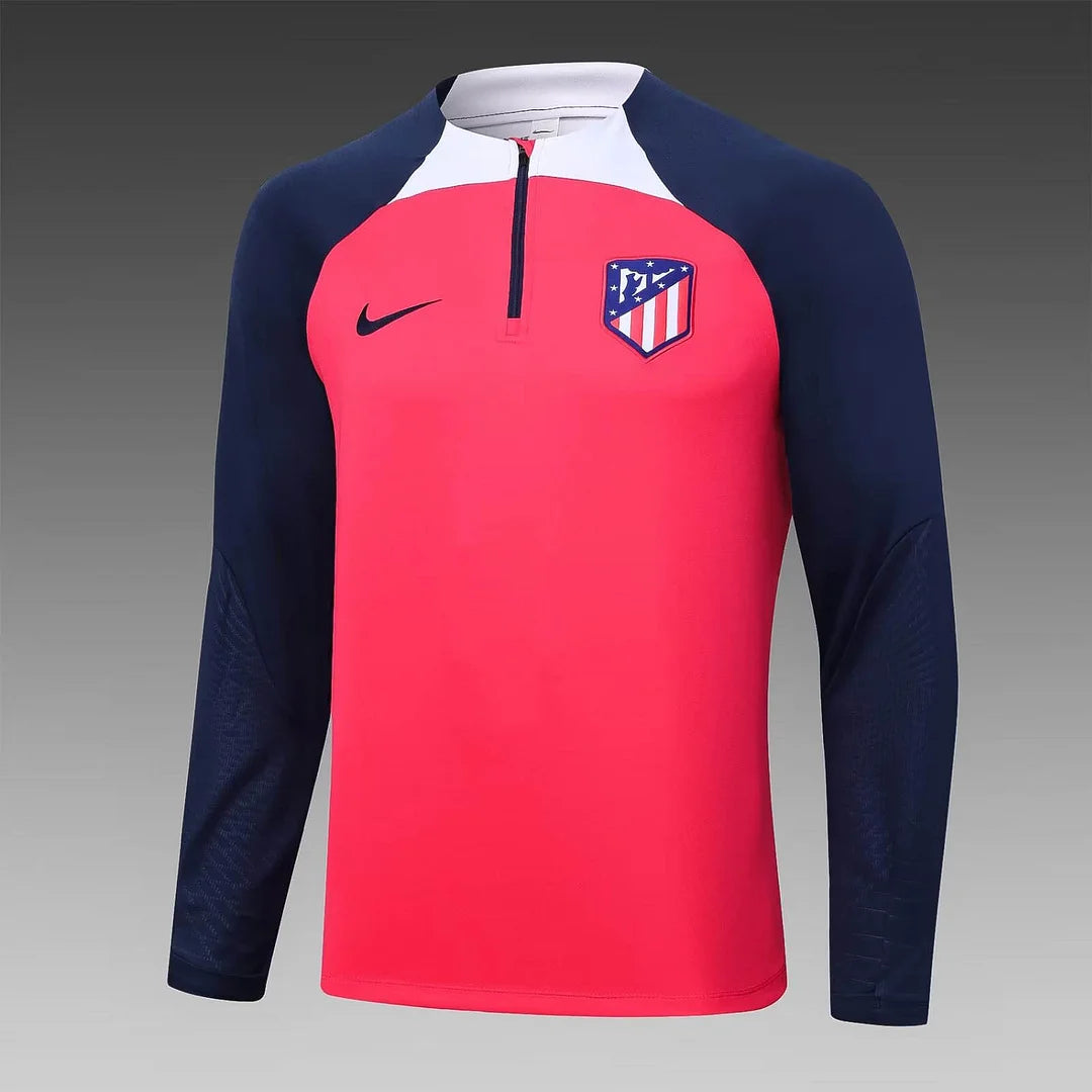 2023/2024 Atletico Madrid Half-Pull Training Suit Red 1:1 Thai Quality Set