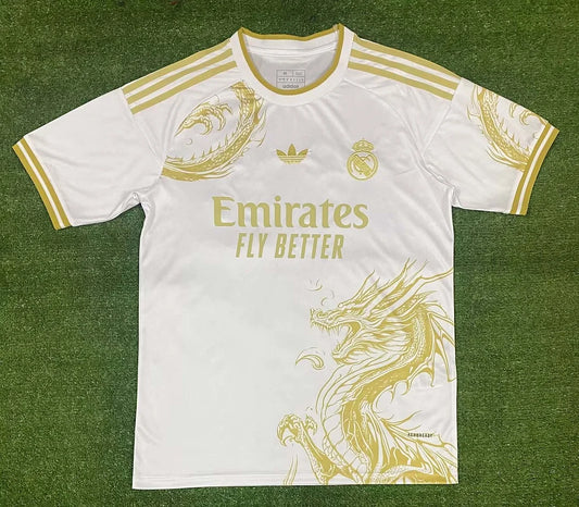 2024/2025 Real Madrid Special Edition White Gold Football Shirt1:1 Thai Quality