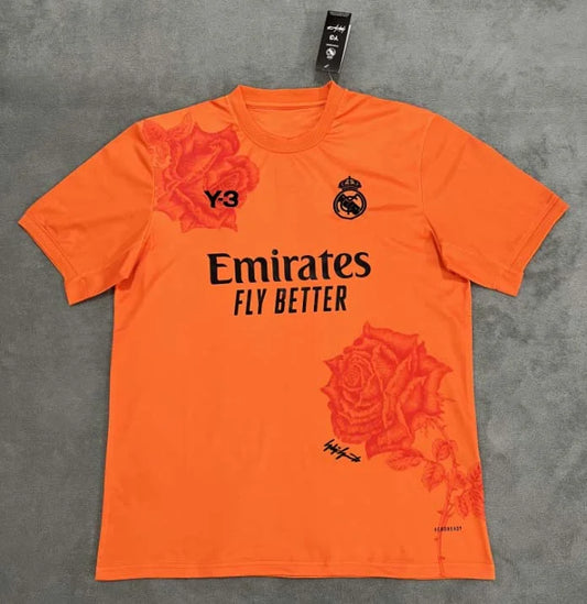 2024/2025 Real Madrid Y-3 Special Edition Orange Football Shirt 1:1 Thai Quality