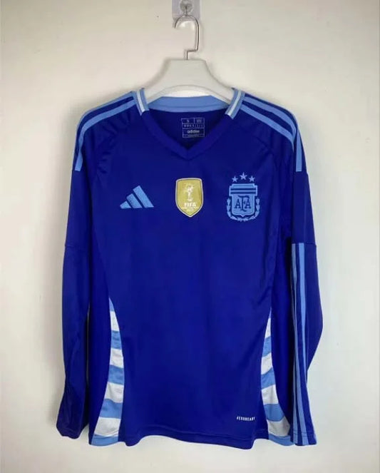 2024 Long Sleeve Argentina Away Football Shirt 1:1 Thai Quality