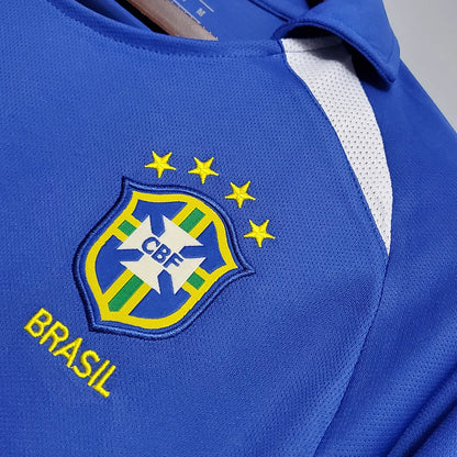 2002 Retro Brazil Away Soccer Jersey