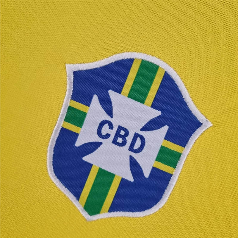 1970 Retro Brazil Home Soccer Jersey