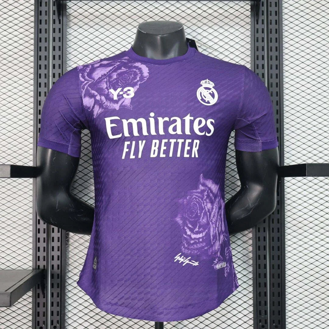 2024/2025 Player Version Real Madrid Y-3 Special Edition Purple Football Shirt 1:1 Thai Quality