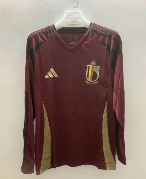 2024 Long Sleeve Belgium National Team Home Football Shirt 1:1 Thai Quality