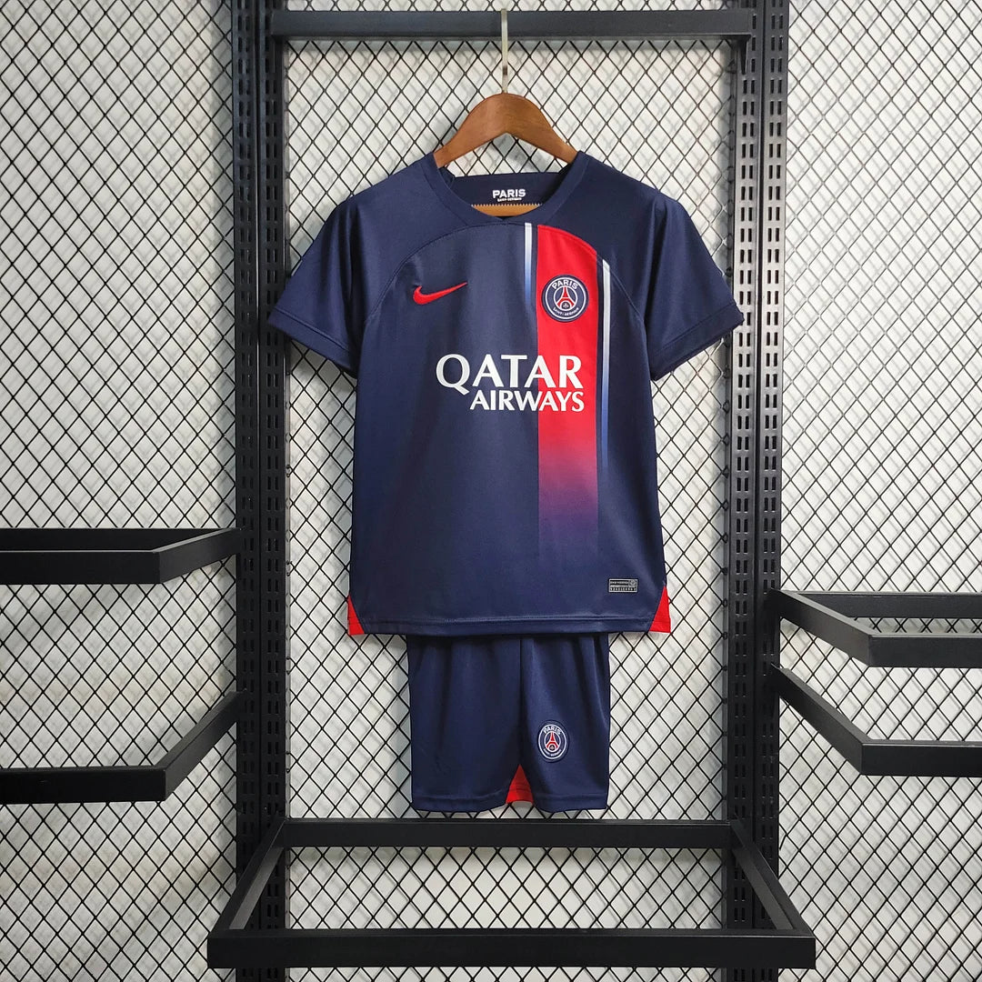 2023/2024 Psg Paris Saint-Germain Home Football Shirt 1:1 Thai Quality Kids Size