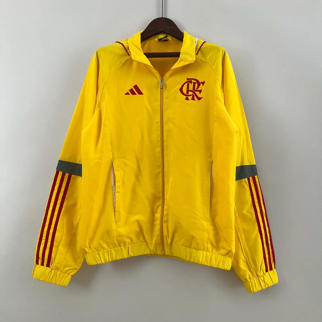 2023 Flamengo Windbreaker yellow Soccer Jersey 1:1 Thai Quality